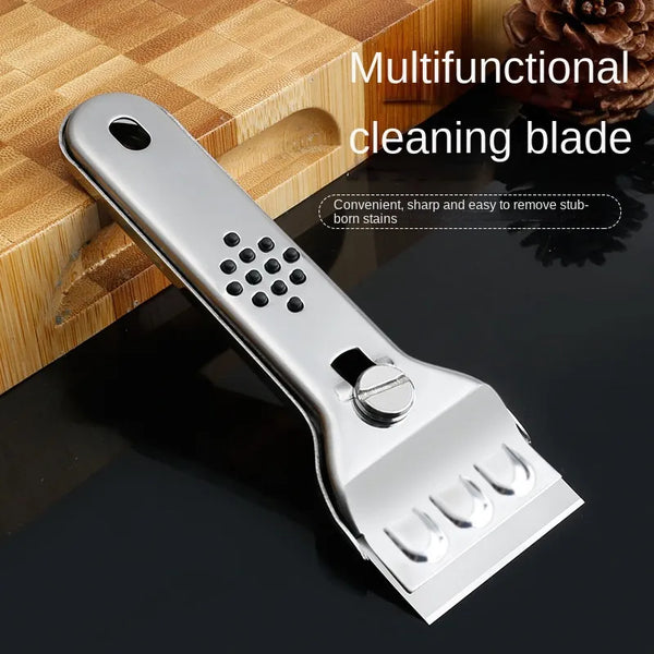 Multifunctional Glass Decontamination Shovel Set: Scraper Blades for Wall, Floor, Tile, Kitchen Stove - Essential Household Cleaning Tool